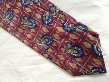Red Brown Blue Tie Necktie KETCH 8146 