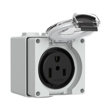 50Amp Power Outlet Box,250Volt NEMA 6-50R Receptacle Outdoor dustproof and We...