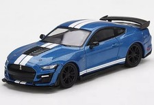 1/64 Ford Mustang Shelby Gt500 Ford Performance Left Handle (Blue) "Mini Gt Seri