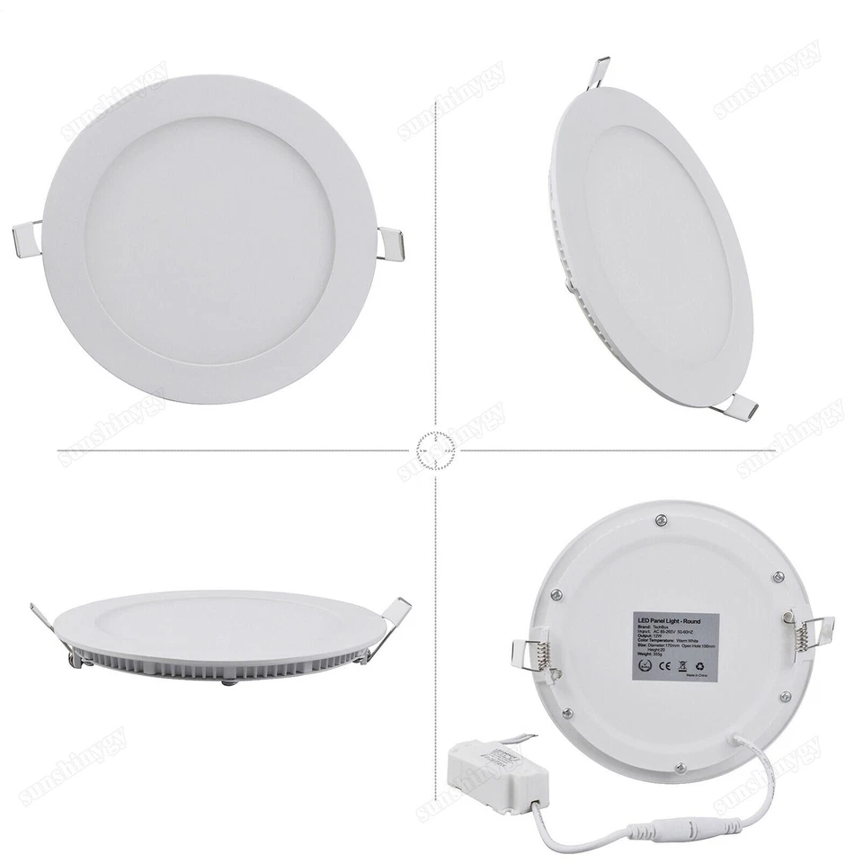 LED Panel Einbaustrahler Einbauleuchte Deckenleuchte Flach Rund Einbau Spot 230V - Bild 3 von 4