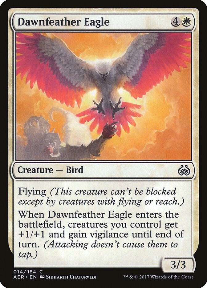 Dawnfeather Eagle 14 Common Aether Revolt Magic: The Gathering Lightly Played