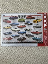 Brand New Eurographics 1000 Piece Puzzle American Muscle Car Evolution