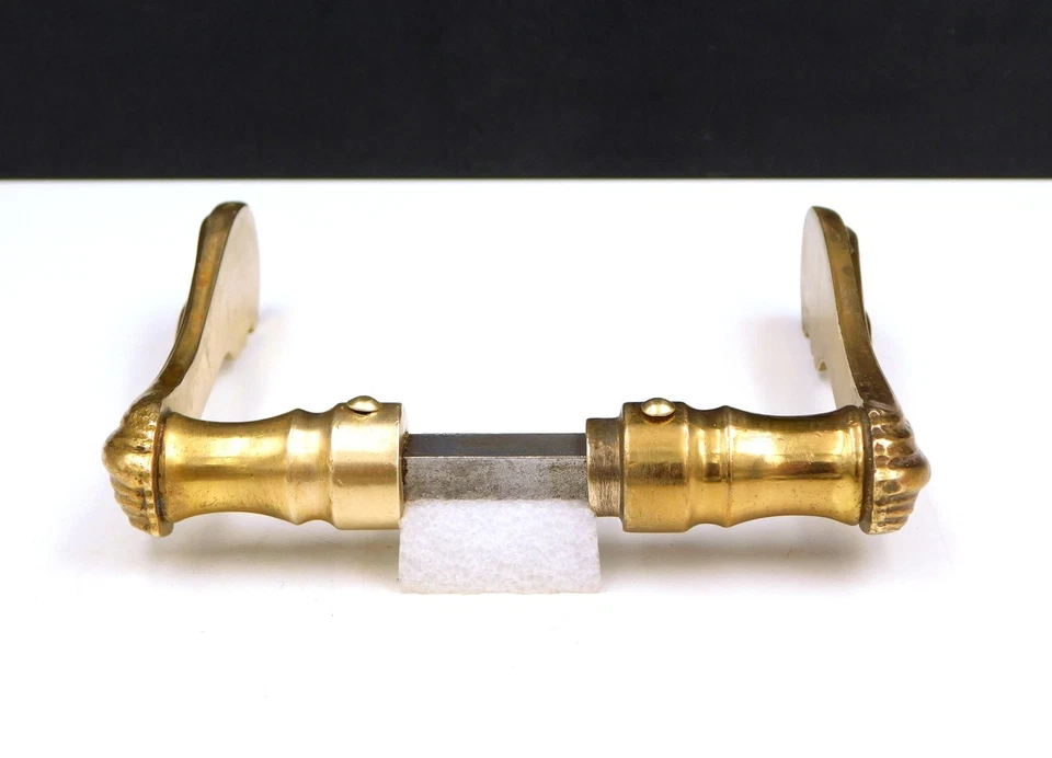 ▨7X7mm ancienne Paire de Poignées Bequilles en Bronze,Style Louis XV,Handle door - Photo 4/4