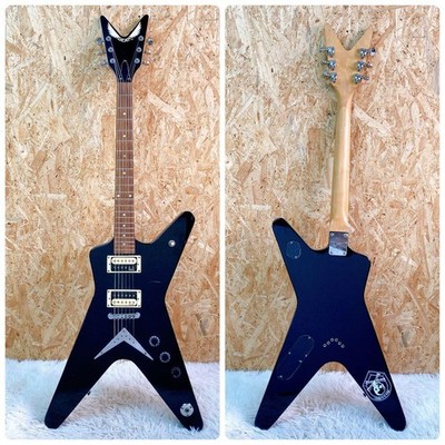 Electric Guitar Dean ML Uniquely Shaped Black with Original Hard