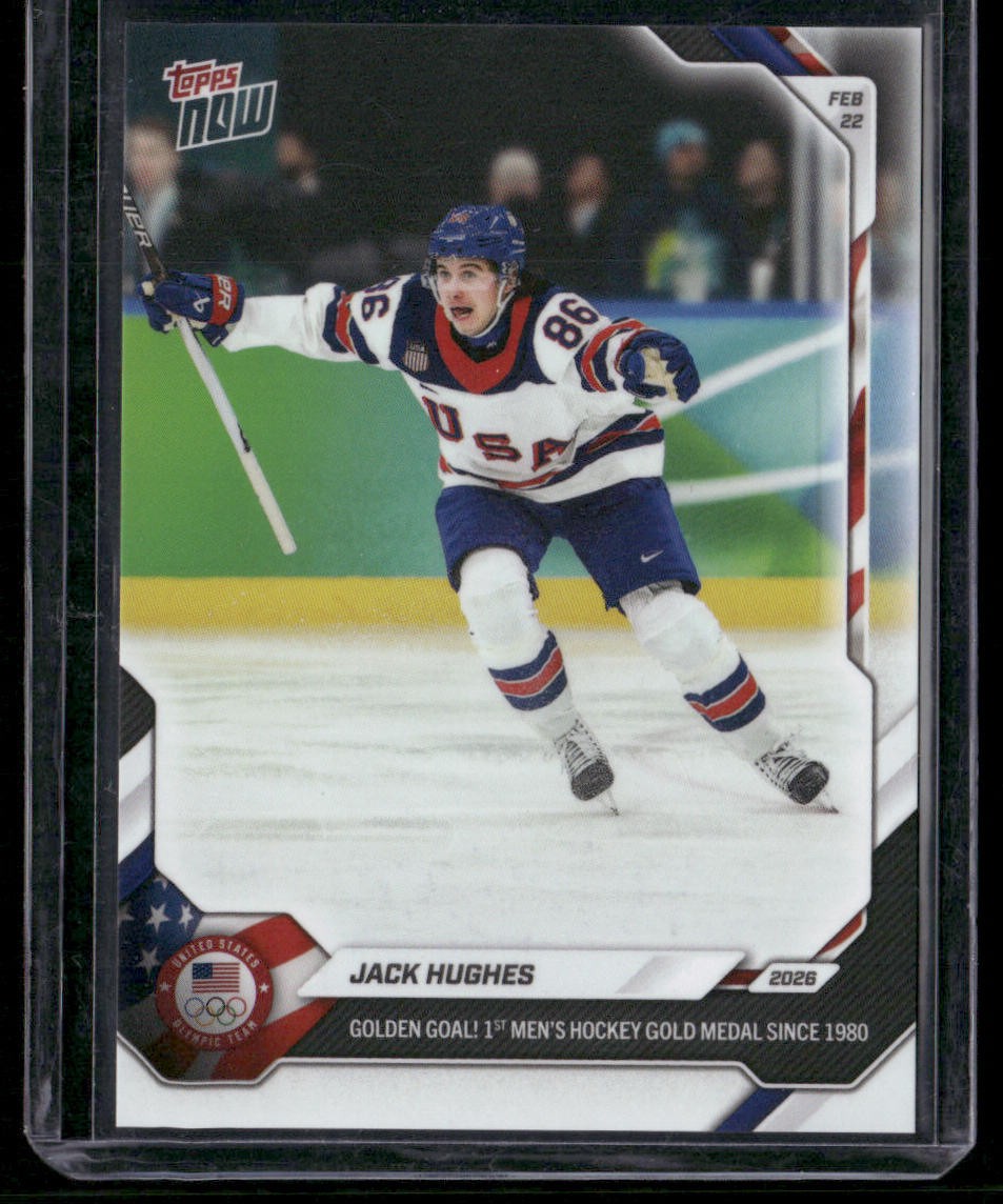 Jack Hughes 2026 Topps Now Olympic/Paralympic Games #18