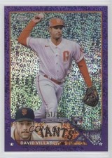 2023 Topps Chrome Purple Speckle Refractor 251/299 David Villar #117 0e8z