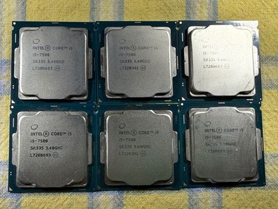 (6) Intel Core i5-7500 SR335 3.40GHz Quad Core LGA1151 CPU Desktop Processors