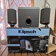 Klipsch ProMedia 2.1 THX Certified Computer Speaker System Tested/Working 