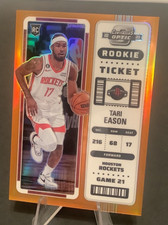 2022-23 Panini Contender Optic Tari Eason #10 SEASON TICKET ORANGE /49 Rockets