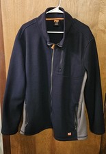 TIMBERLAND PRO Men's Studwall 1/4 Zip Fleece Top Jacket Pullover Navy SZ XL