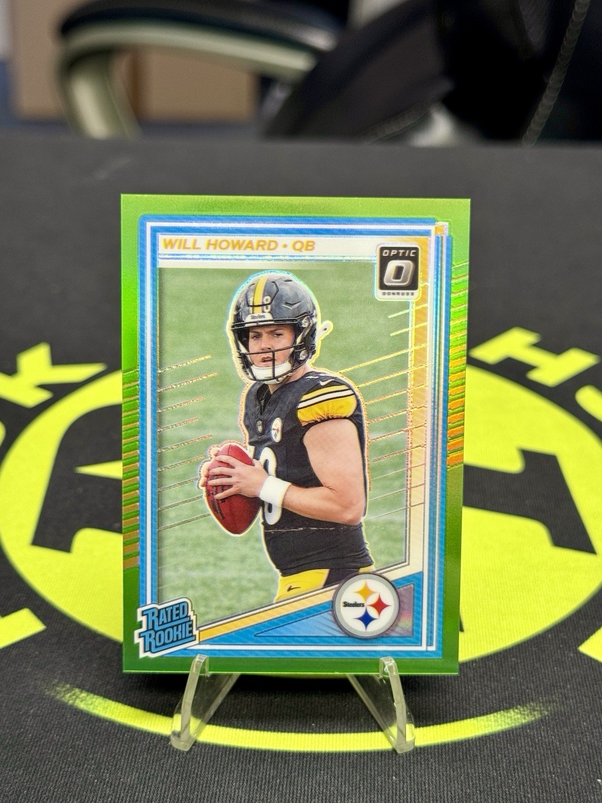 2025 Panini Donruss Optic Rated Rookie Will Howard #233 Lime Green /50 RC