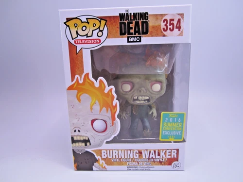 FUNKO POP The Walking Dead #354 Burning Walker Summer Convention Exclusive NEW