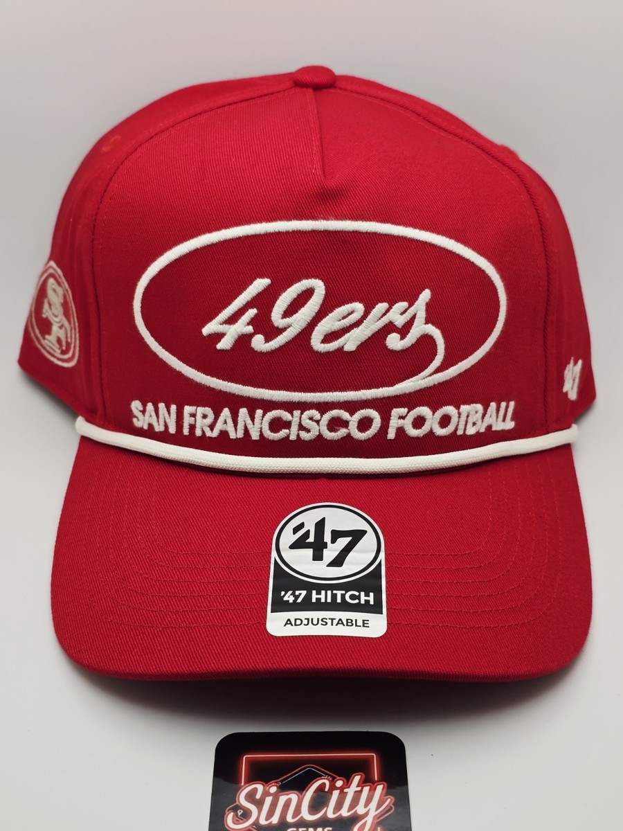 San Francisco 49ers NFL '47 Brand Red Script Hitch Rope Snapback
