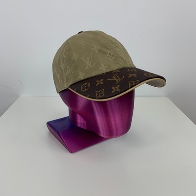 Louis Vuitton LV Monogram Get Ready Nylon Baseball Cap Hat Beige Size M