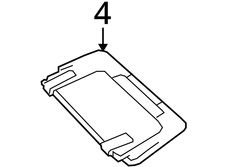 2010-2017 Mercedes-benz E550 Passenger Sun Visor Mirror Right Sunvisor THEC6 - Image 4 of 4