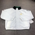Nautica Jacket Mens Medium White Sailing Windbreaker Full Zip JR6700 Sample