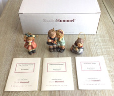 3 Vtg Goebel Studio Hummel Berta Hummel Christmas Ornaments NIB Sets no. 3 w/COA