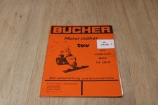 Bucher Motorm&auml;her t44 Ersatzteilliste/ Bedienung   xb11235