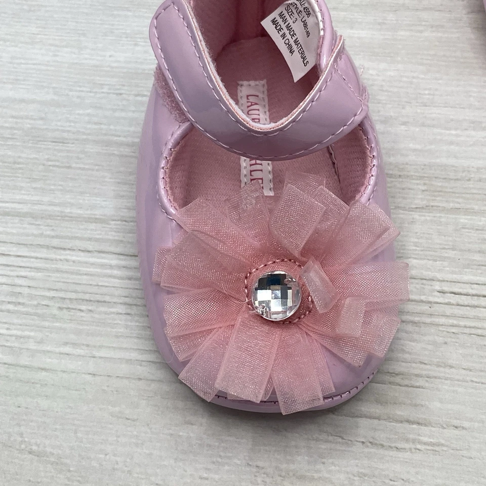 Laura Ashley Size 3 Pink Baby Shoes - Image 3 of 4