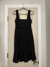 Lulu’s Women’s Midi Black Dress with Cutout Detail- Size Small