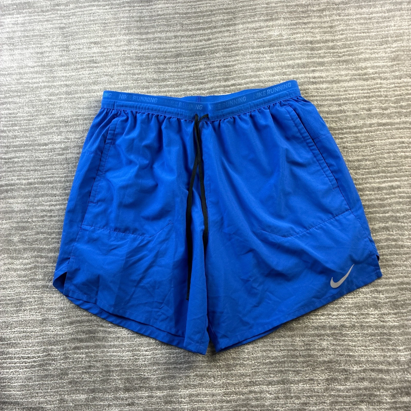Nike Shorts Mens Large Blue Flex Stride 7" Running Lined 2 in 1 Gym DriFit
