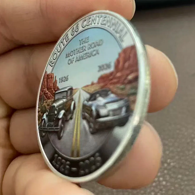 Route 66 Challenge Coin U.S. Roads Driving Travel Collectable 1-pc