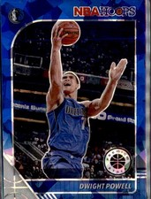 2019-20 Hoops Premium Stock #45 Dwight Powell Prizms Blue Cracked Ice