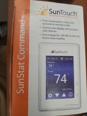 NIB SunTouch SunStat Command Touch Screen Programmable Thermostat 500850-SB