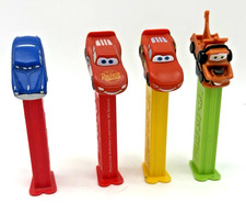 Disney Pixar Cars PEZ Dispensers Lot Lightning McQueen Mater Vintage