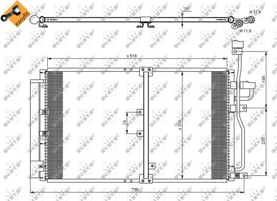 Fits NRF 35797 AIR CONDITIONING RADIATOR (WITH DRYER) CHEVROLET (GM)  ⭐UK Stock⭐