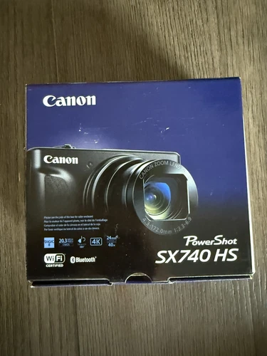 Canon PowerShot SX740 HS Point & Shoot Camera Silver US Model 2956C001 BAD BOX