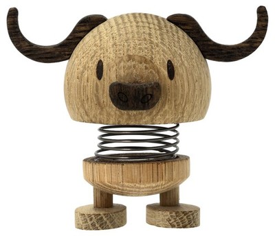 Wooden Buffalo Figure - Woobly Savannah Animal Decoration - Fun Office Gadget