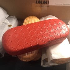 NEW Clam Shell Red Eyeglasses Glasses Weave Look Hard Case F99ar
