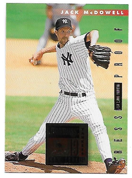 1996 Donruss Jack McDowell Gold Press Proof Yankees