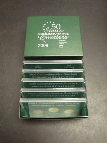 9, 50 States Commemorative Quarters Uncirculated Proof Sets 1999-2008 +2 Nickel - Picture 12 of 13