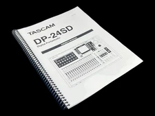 Tascam DP-24SD Instruction Manual User Guide Coil Bound 80 Pages