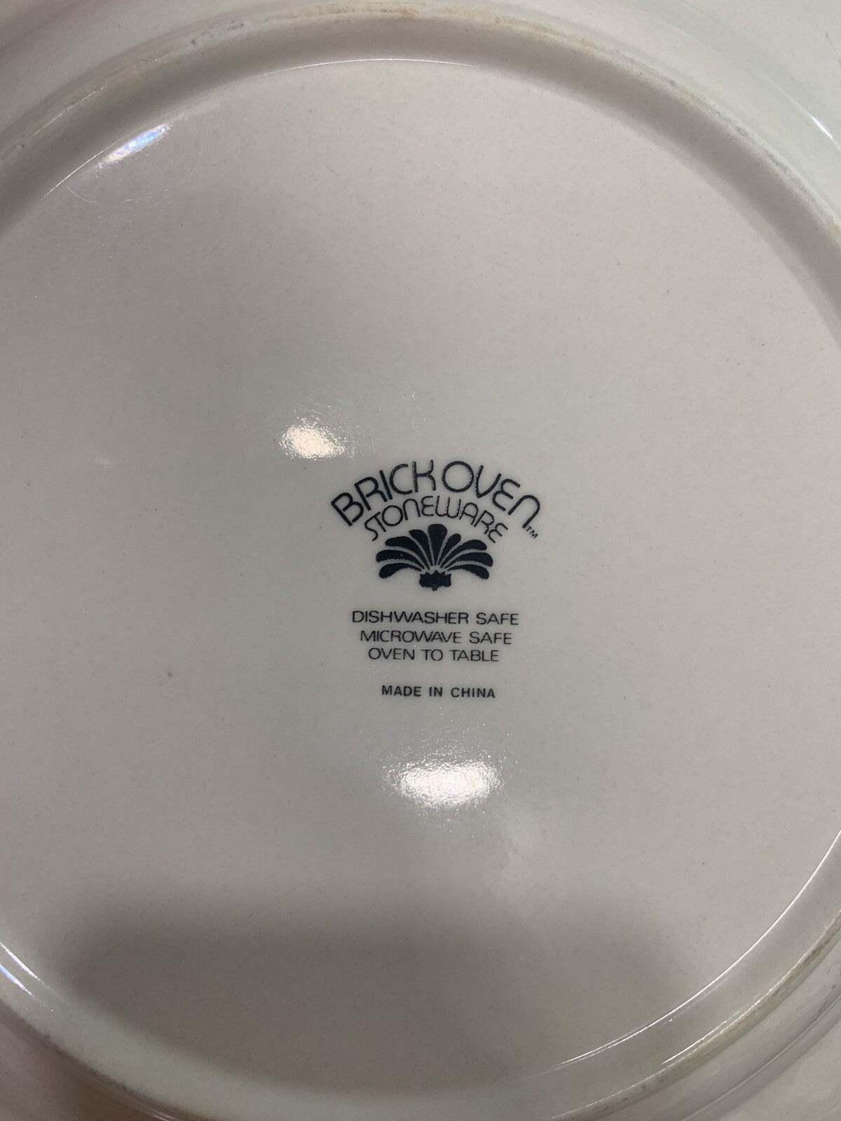 Brick Oven Stoneware Aunt Rhody Goose 10.5" Dinner Plates Set Of 6