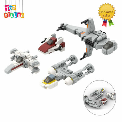 MOC-32286 Micro Rebel Fighters with X/Y/A/B-Wing 221 Pieces Building Blocks Set
