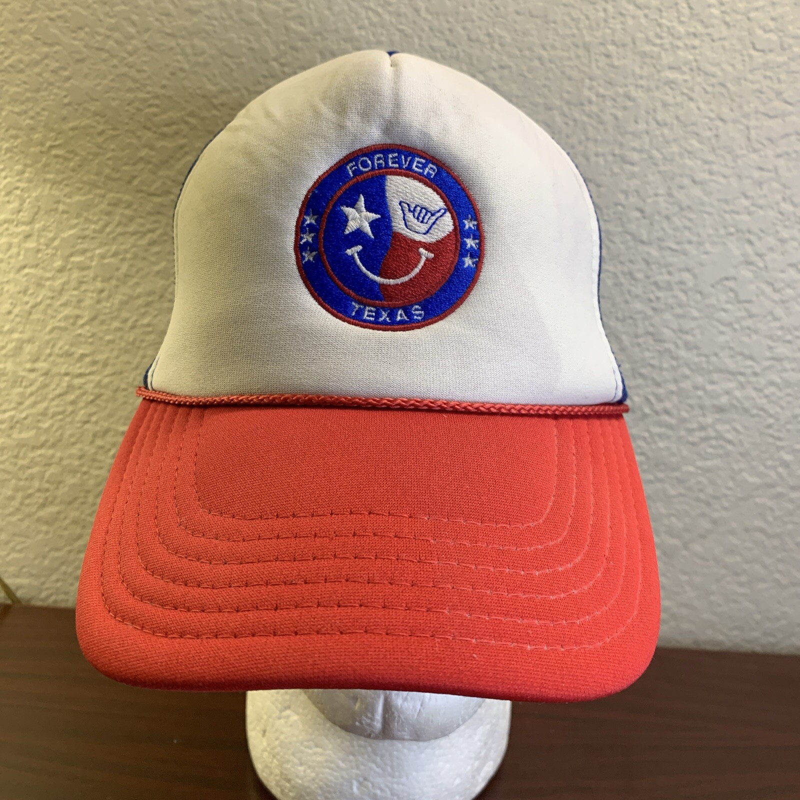 Forever Texas trucker hat by Otto Caps, meshback snapback adjustable