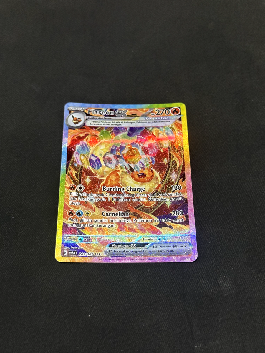 Pokémon TCG Bahasa Indonesia Prismatic Evolutions Flareon ex SAR
