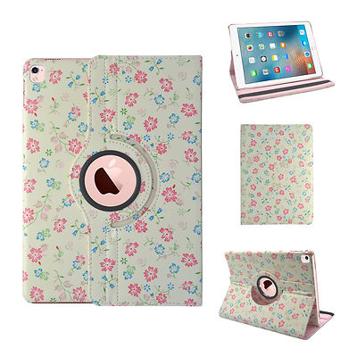 Hülle für Apple iPad Pro Multi Small Flower Print 360 Grad Drehbar Cover 