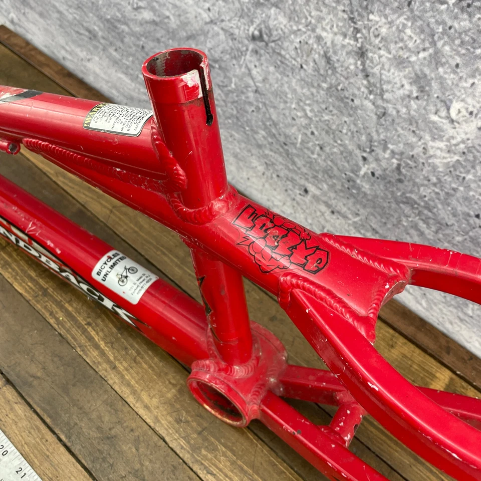 Diamond Back Assault Franko BMX quadro vermelho 7005 liga bicicleta BMX old school 20 pol - Imagem 2 de 4