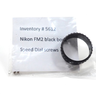 Nikon FM2 film camera black body speed ring dial pn533 & Speed Dial screws pn102