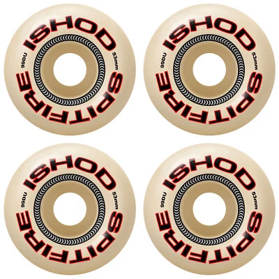 Spitfire Skateboard Wheels 53mm F4 99A Ishod Lock-In Classic Natural