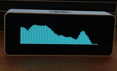 Hi-end OLED Sound Level Meter Audio Spectrum Analyzer Digital Home Decor Clock