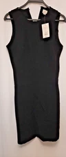 Women's Mini Sheath Dress - A New Day Black 4 Nwt Msrp $30