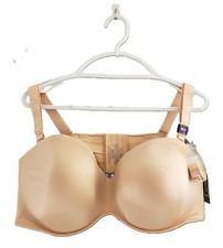 Catherines Intimates Bra Size 50D Beige Nude Convertible Multi-Way Straps New