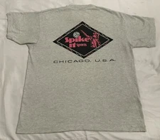 Vintage 80s Spike It Sports Chicago Volleyball Gray XL T-Shirt Single Stitch