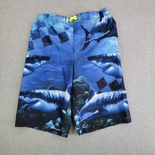 OP Ocean Pacific Swim Board Shorts boys Xl 14-16 trunks sharks