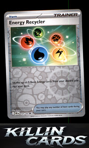 Reverse Holofoil Energy Recycler 164/182 Uncommon SV10: Destined Rivals NM